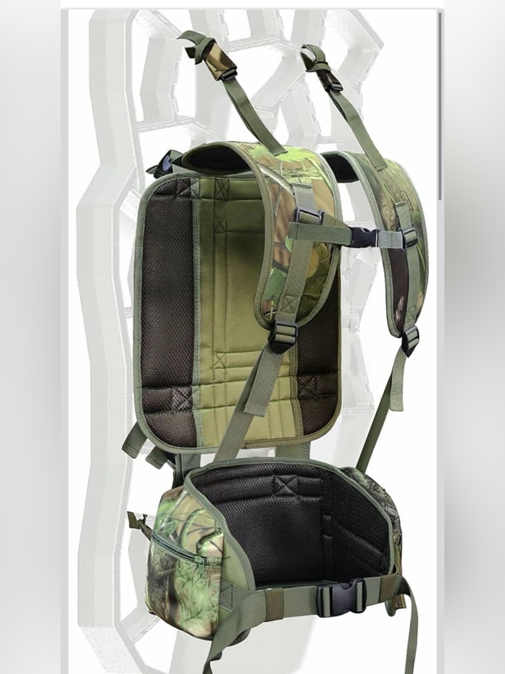 Camouflage Outdoor Chest Pack Backpack - Olive Camo